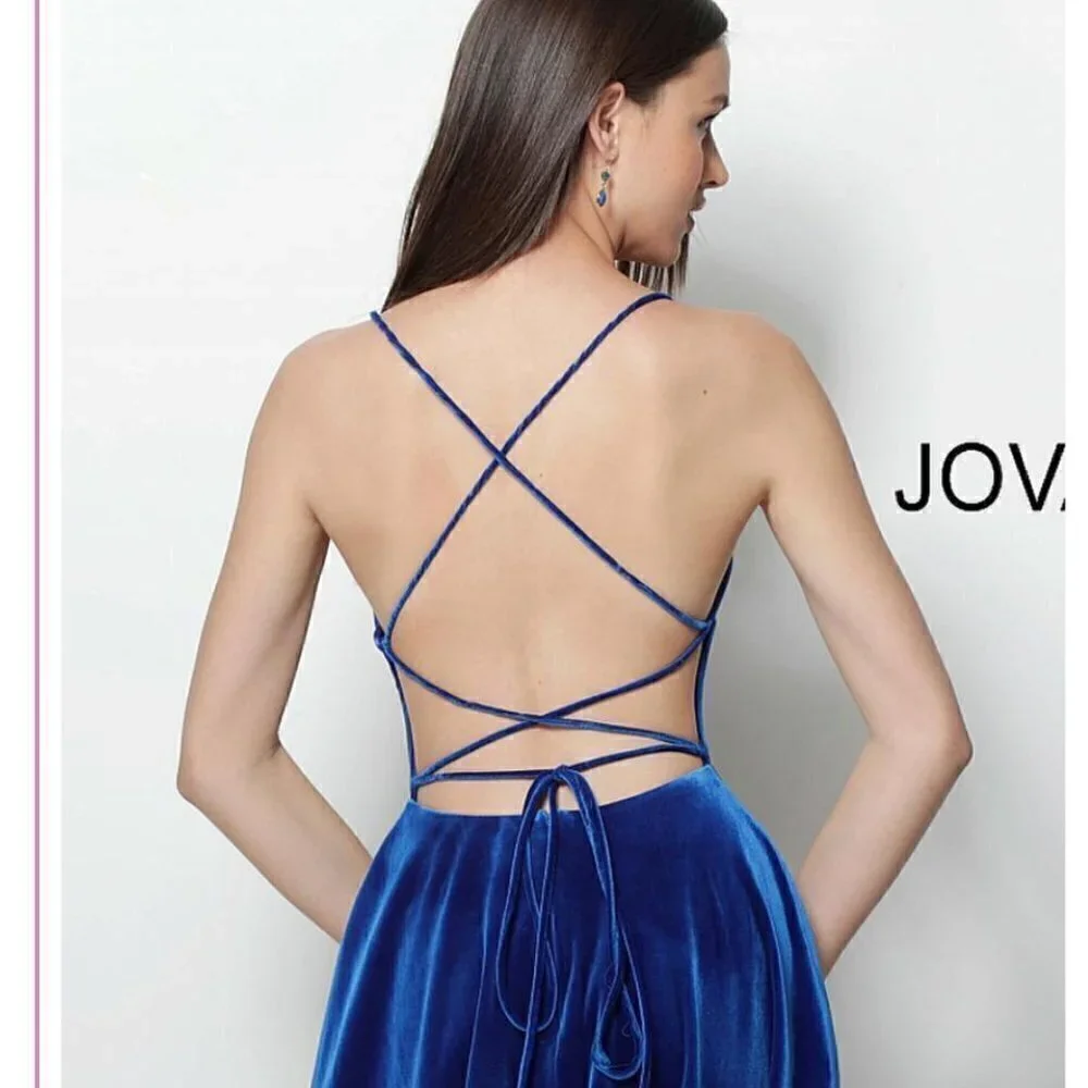 JOVANI Dress Cocktail Blue